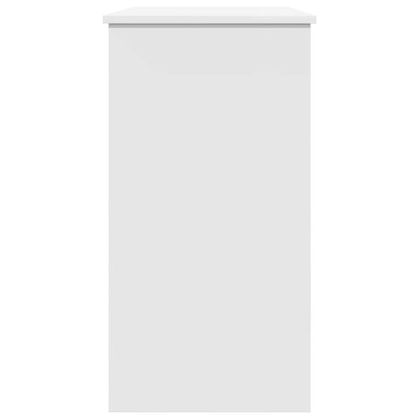 vidaXL Písací stôl, biely 80x40x75 cm, drevotrieska – Obrázok 6