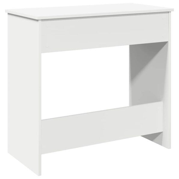 vidaXL Písací stôl, biely 80x40x75 cm, drevotrieska – Obrázok 7