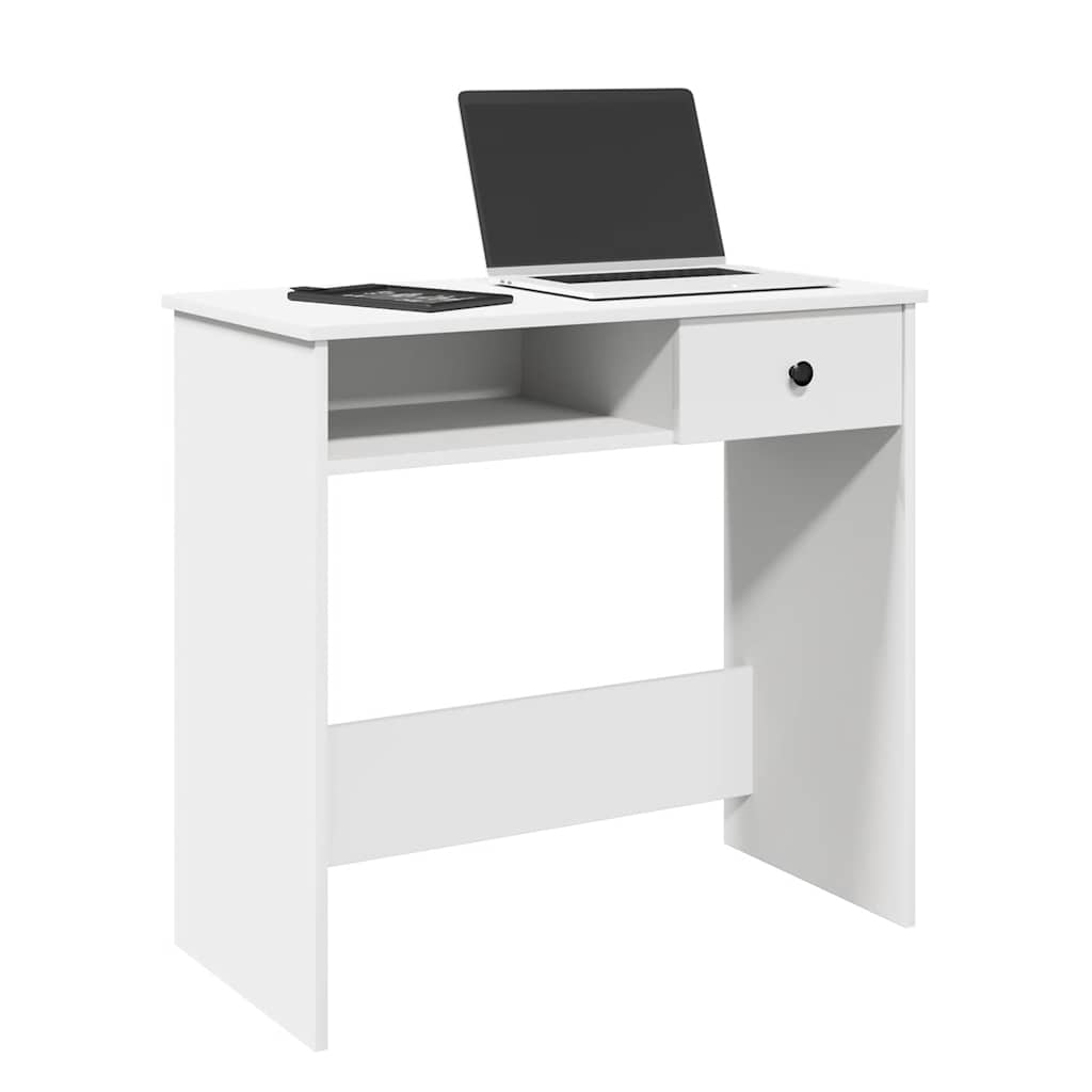 VXL8721158665850_m_en_hd_1.jpg vidaXL Písací stôl, biely 80x40x75 cm, drevotrieska – Obrázok 1
