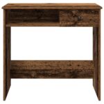vidaXL Písací stôl staré drevo 80x40x75 cm kompozitné drevo – Obrázok 4
