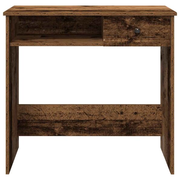 vidaXL Písací stôl staré drevo 80x40x75 cm kompozitné drevo – Obrázok 4