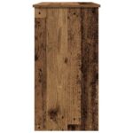 vidaXL Písací stôl staré drevo 80x40x75 cm kompozitné drevo – Obrázok 6