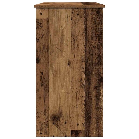 vidaXL Písací stôl staré drevo 80x40x75 cm kompozitné drevo – Obrázok 6