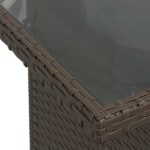 vidaXL 11-dielna záhradná sedacia súprava a vankúše hnedá polyratan – Obrázok 12