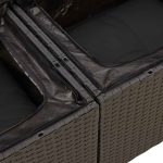 vidaXL 7-dielna záhradná súprava pohoviek s vankúšmi polyratan akácia – Obrázok 11