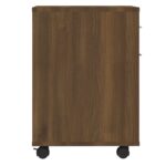 vidaXL Skrinka na kolieskach hnedý dub 45x38x54 cm spracované drevo – Obrázok 7