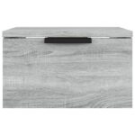 vidaXL Nástenný nočný stolík sivý dub sonoma 34x30x20 cm – Obrázok 3