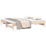 vidaXL Rozkladacia denná posteľ 2x(80x200) cm borovicový masív – Obrázok 3
