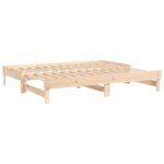 vidaXL Rozkladacia denná posteľ 2x(80x200) cm borovicový masív – Obrázok 7