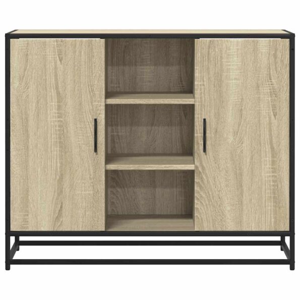 vidaXL Komoda dub sonoma 92x35x76 cm kompozitné drevo – Obrázok 4