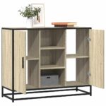 vidaXL Komoda dub sonoma 92x35x76 cm kompozitné drevo