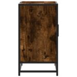 vidaXL Kúpeľňová skrinka na umývadlo dymový dub kompozitné drevo – Obrázok 7