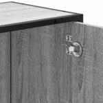 vidaXL Kúpeľňová skrinka na umývadlo sivý sonoma kompozitné drevo – Obrázok 10