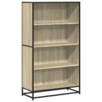 vidaXL Knižnica dub sonoma 80,5x35x139 cm kompozitné drevo – Obrázok 2