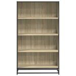 vidaXL Knižnica dub sonoma 80,5x35x139 cm kompozitné drevo – Obrázok 4