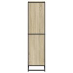 vidaXL Knižnica dub sonoma 80,5x35x139 cm kompozitné drevo – Obrázok 5