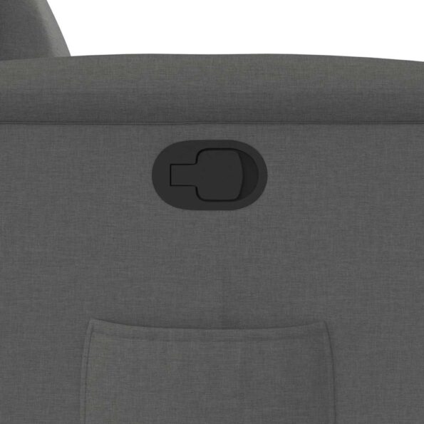 vidaXL Sklápacie kreslo tmavosivé látkové – Obrázok 9