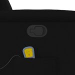 vidaXL Sklápacie masážne kreslo čierne látkové – Obrázok 10