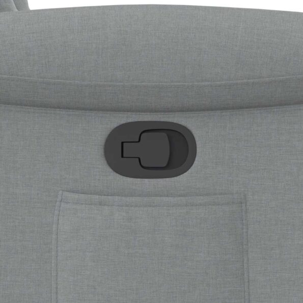 vidaXL Sklápacie kreslo bledosivé látkové – Obrázok 9