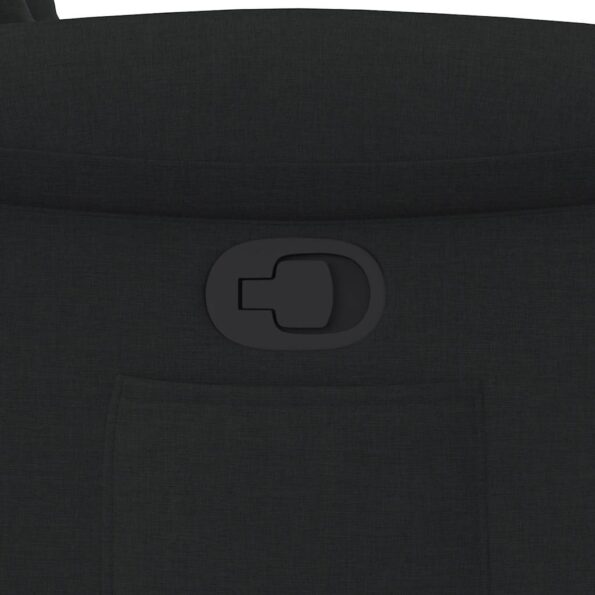 vidaXL Sklápacie kreslo čierne látkové – Obrázok 9