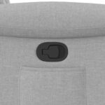 vidaXL Sklápacie kreslo oblakšedá látkové – Obrázok 9