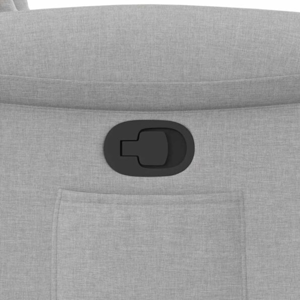 vidaXL Sklápacie kreslo oblakšedá látkové – Obrázok 9