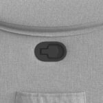 vidaXL Sklápacie kreslo oblakšedá látkové – Obrázok 9