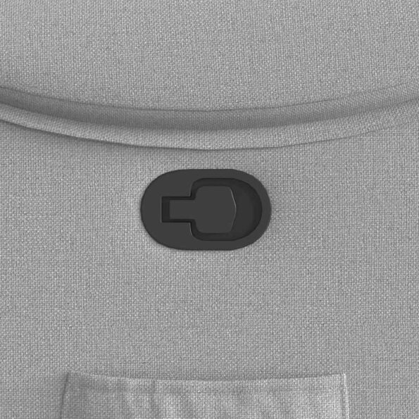 vidaXL Sklápacie kreslo oblakšedá látkové – Obrázok 9