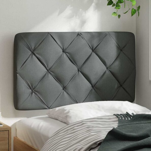 vidaXL Vankúš na čelo postele tmavosivý 80 cm látka – Obrázok 3