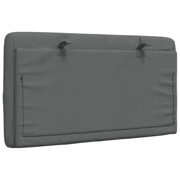 vidaXL Vankúš na čelo postele tmavosivý 80 cm látka – Obrázok 6