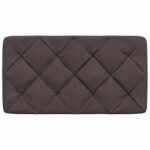 vidaXL Vankúš na čelo postele tmavohnedý 80 cm látka – Obrázok 4