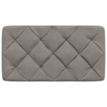 vidaXL Vankúš na čelo postele sivohnedý 90 cm látka – Obrázok 4