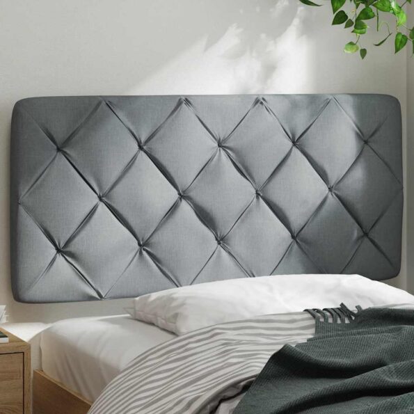 vidaXL Vankúš na čelo postele bledosivý 100 cm látka – Obrázok 3