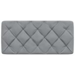 vidaXL Vankúš na čelo postele bledosivý 100 cm látka – Obrázok 4