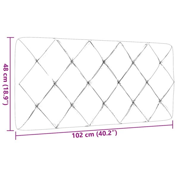 vidaXL Vankúš na čelo postele bledosivý 100 cm látka – Obrázok 9