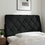 vidaXL Vankúš na čelo postele čierny 100 cm látka – Obrázok 2