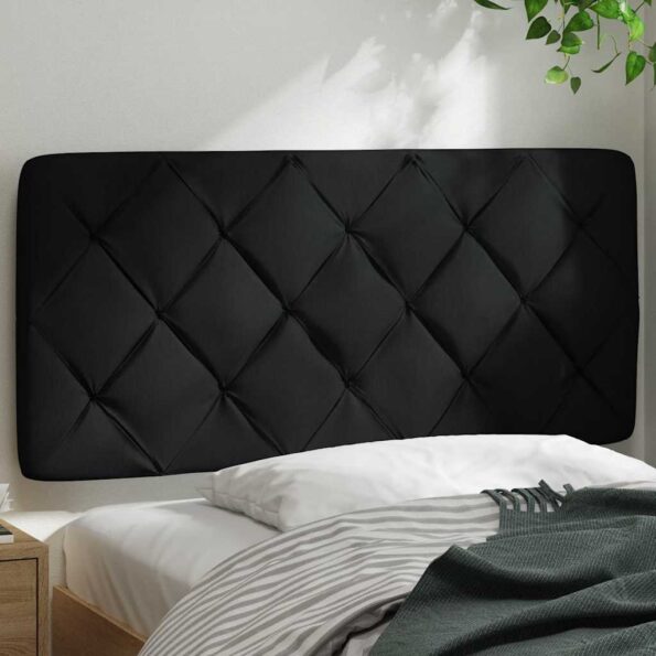 vidaXL Vankúš na čelo postele čierny 100 cm látka – Obrázok 3