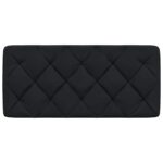 vidaXL Vankúš na čelo postele čierny 100 cm látka – Obrázok 4