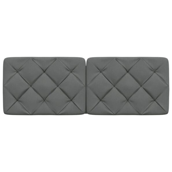 vidaXL Vankúš na čelo postele tmavosivý 140 cm látka – Obrázok 4
