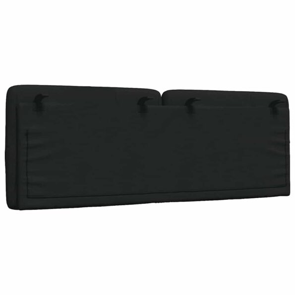 vidaXL Vankúš na čelo postele čierny 140 cm látka – Obrázok 6