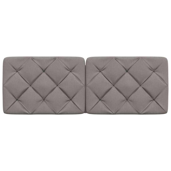 vidaXL Vankúš na čelo postele sivohnedý 140 cm látka – Obrázok 4