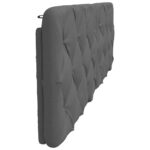 vidaXL Vankúš na čelo postele tmavosivý 160 cm látka – Obrázok 5