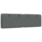 vidaXL Vankúš na čelo postele tmavosivý 160 cm látka – Obrázok 6