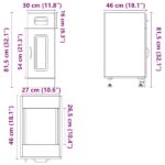 vidaXL Kuchynská spodná skrinka Kalmar, staré drevo, kompozitné drevo – Obrázok 12