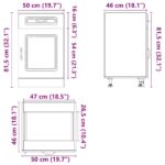 vidaXL Kuchynská spodná skrinka Kalmar, hnedý dub, kompozitné drevo – Obrázok 12