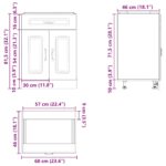 vidaXL Kuchynská spodná skrinka Kalmar, dub sonoma, kompozitné drevo – Obrázok 11