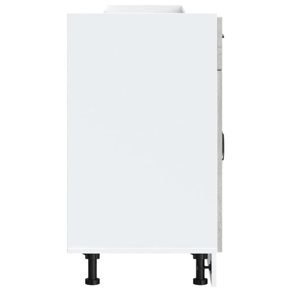 vidaXL Kuchynská spodná skrinka Kalmar, sivé sonoma, kompozitné drevo – Obrázok 6