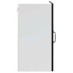 vidaXL Kuchynská nástenná skrinka Kalmar, čierna, kompozitné drevo – Obrázok 7