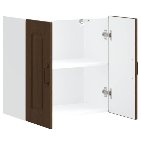 vidaXL Kuchynská nástenná skrinka Kalmar, hnedý dub, kompozitné drevo – Obrázok 6