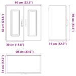 vidaXL Kuchynská nástenná skrinka Kalmar, hnedý dub, kompozitné drevo – Obrázok 11